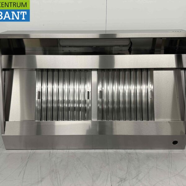 Edelstahl-Dunstabzugshaube Premium-line Motor 1500 Kubikmeter schräges Modell 160 cm 230V Horeca