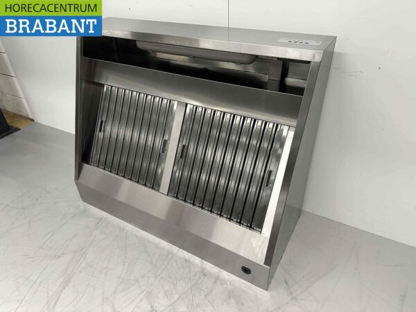 Edelstahl-Dunstabzugshaube Haube Motor 1500 kuub Premium-line Schräges Modell 120 cm 230V Horeca – Bild 3