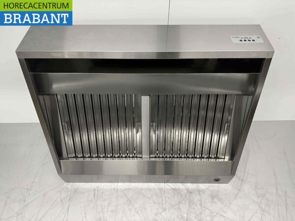 Edelstahl-Dunstabzugshaube Haube Motor 1500 kuub Premium-line Schräges Modell 120 cm 230V Horeca – Bild 4
