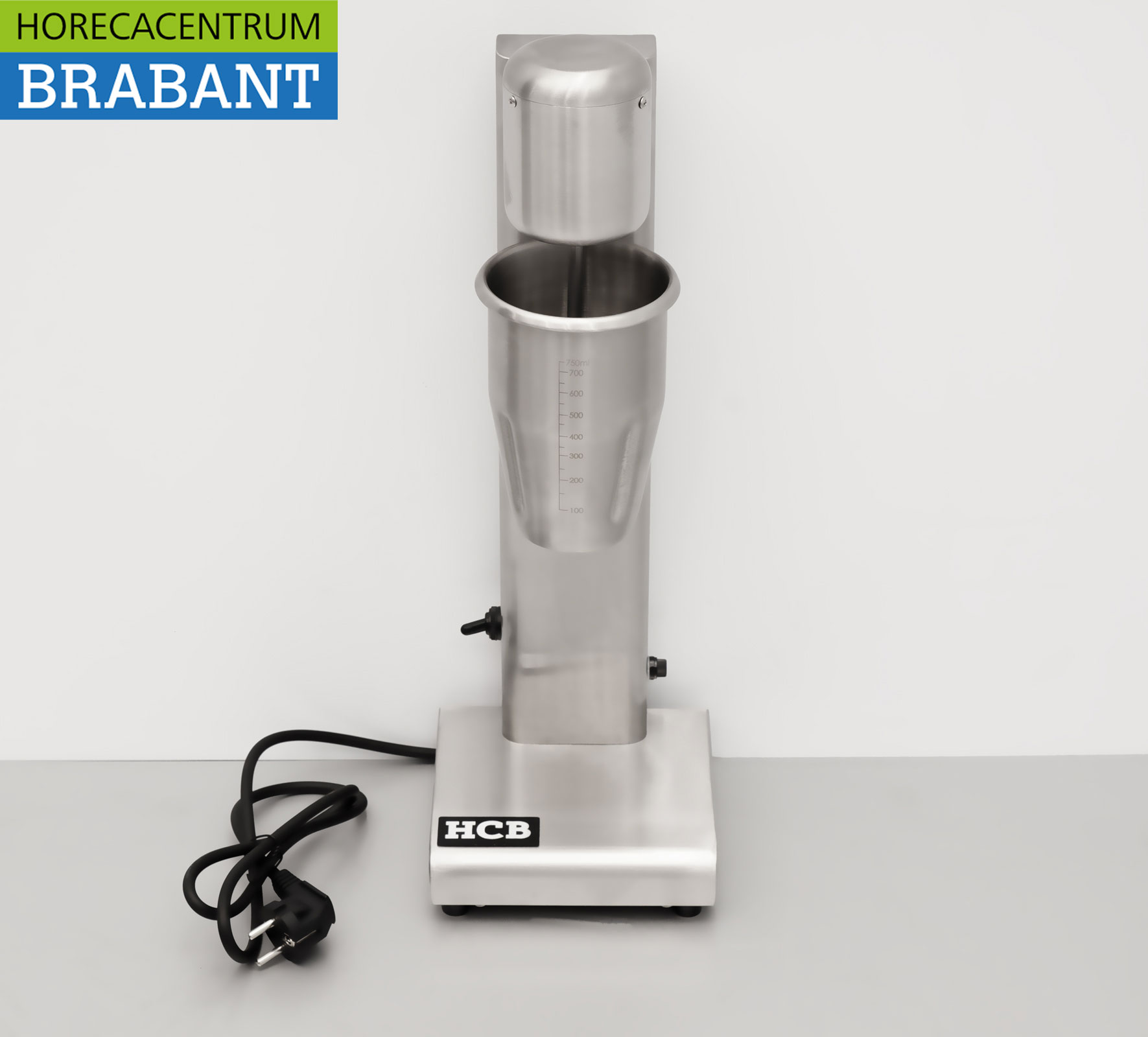 HCB Edelstahl Milchshaker Milchshake-Mixer 750 ml 230V Horeca