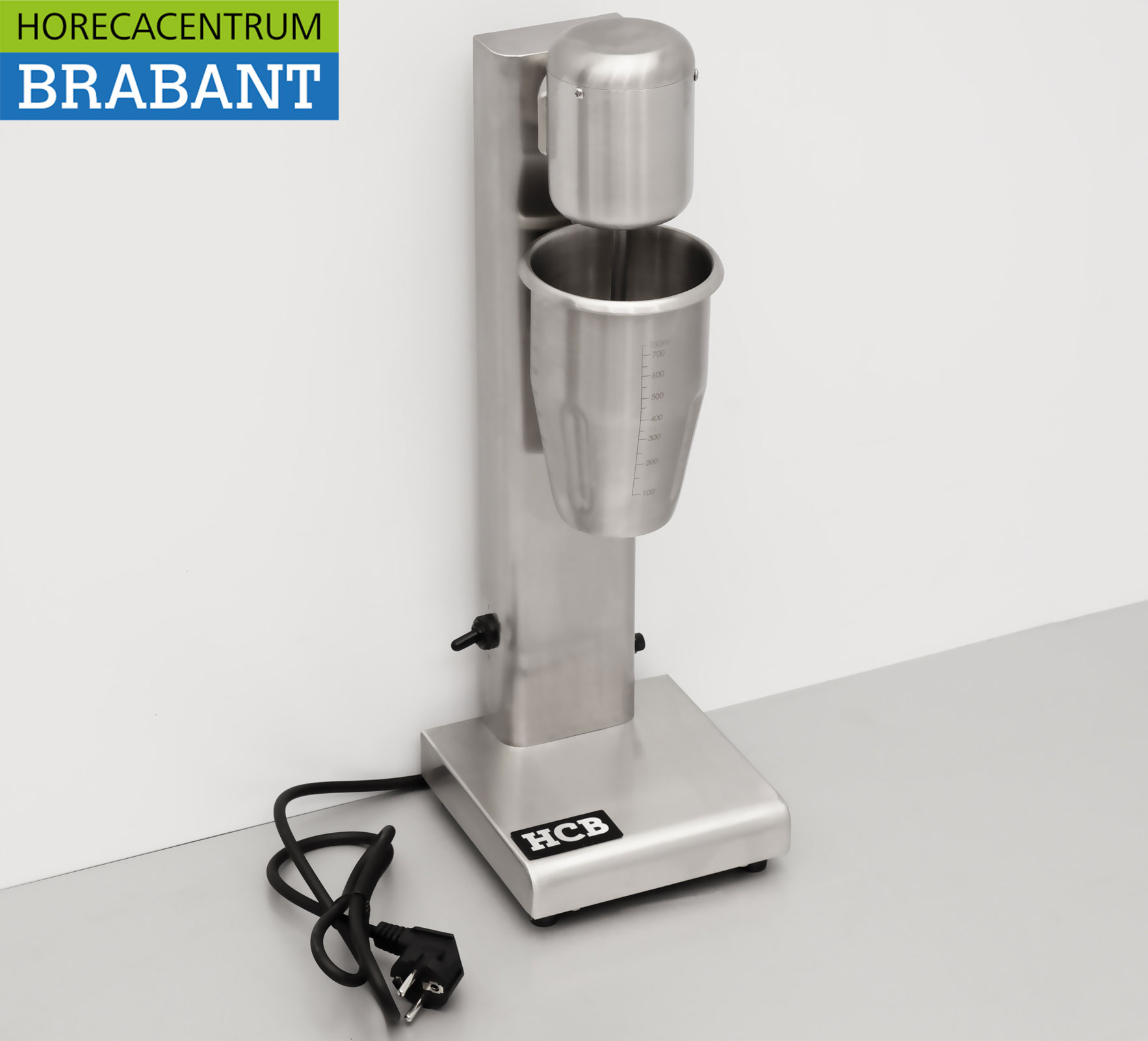 HCB Edelstahl Milchshaker Milchshake-Mixer 750 ml 230V Horeca – Bild 3