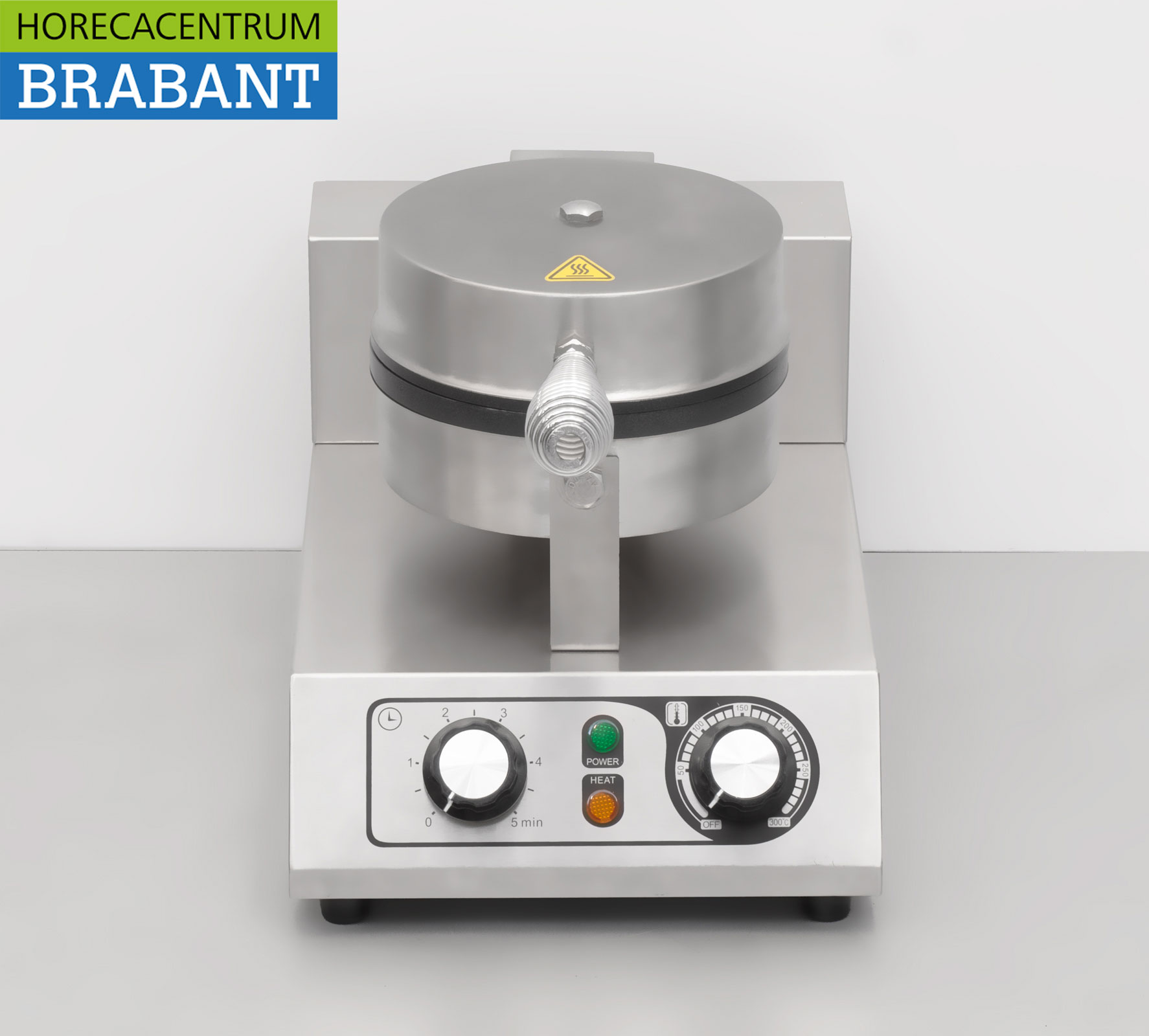 HCB Waffeleisen aus Edelstahl mit Zeitschaltuhr 230V Catering