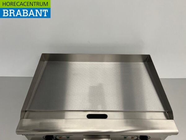 Edelstahl Grillplatte Glatte Grillplatte 75 cm 400V Horeca – Bild 4