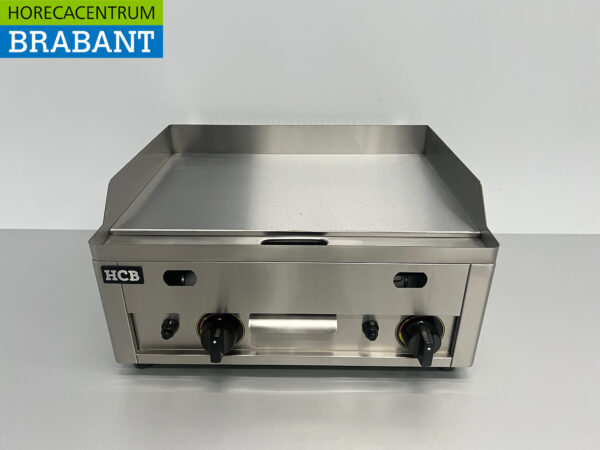Edelstahl-Grillplatte Grillplatte Glatt 60 cm PROPAAN Horeca