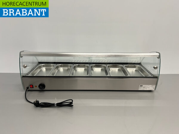 HCB Warmhaltevitrine 6 x 1/3 GN 68 Liter 230V Horeca – Bild 4