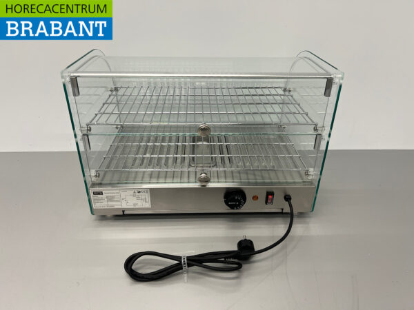 Edelstahl Warmhaltevitrine 45 Liter 55,4 cm 230V Horeca – Bild 5