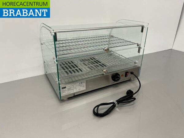 Edelstahl Warmhaltevitrine 45 Liter 55,4 cm 230V Horeca – Bild 6