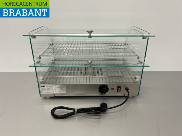 Edelstahl Warmhaltevitrine 45 Liter 55,4 cm 230V Horeca – Bild 8