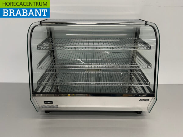 Edelstahl-Deluxe-Warmhaltevitrine 160 Liter 86 cm 230V Horeca