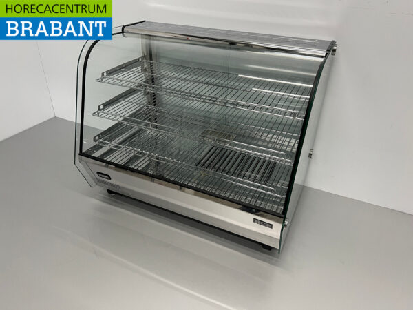 Edelstahl-Deluxe-Warmhaltevitrine 160 Liter 86 cm 230V Horeca – Bild 2