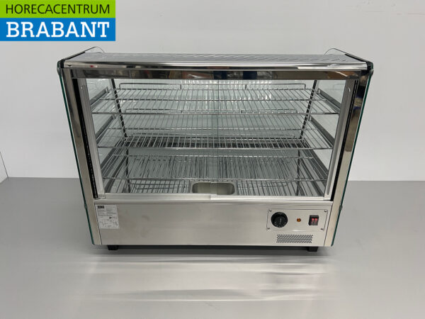Edelstahl-Deluxe-Warmhaltevitrine 160 Liter 86 cm 230V Horeca – Bild 5