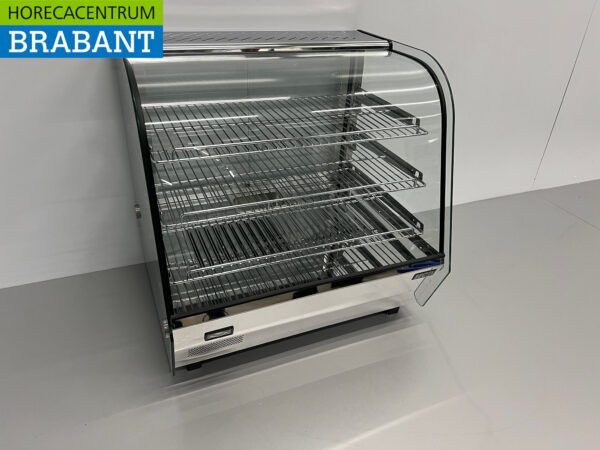 Edelstahl-Deluxe-Warmhaltevitrine 120 Liter 68 cm 230V Horeca – Bild 3