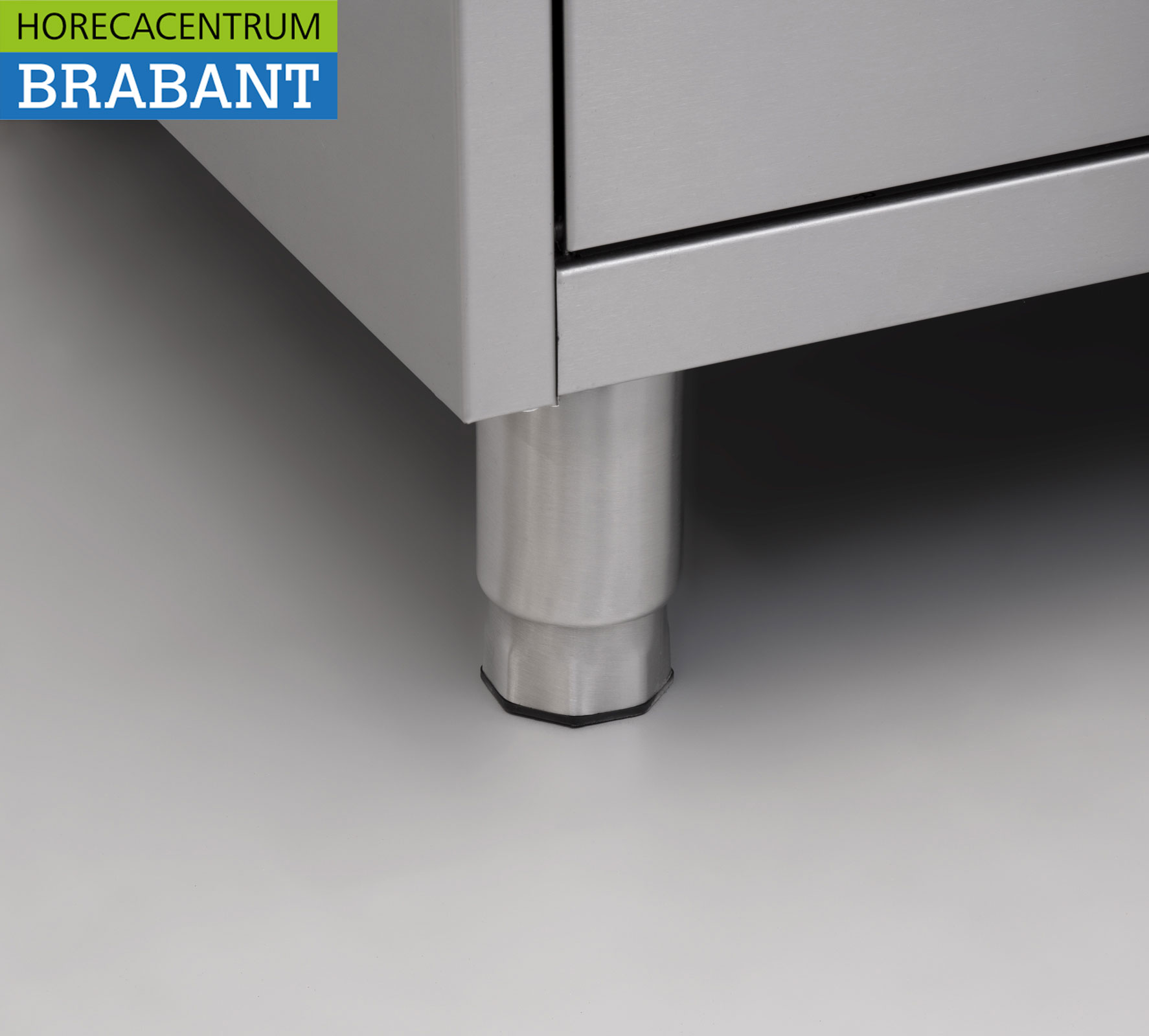 HCB Edelstahl Arbeitsschrank Schrank Arbeitstisch Abfalleimer und 3 Schubladen 100 cm Premium-line Horeca – Bild 6