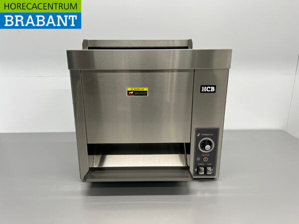 HCB Edelstahl Vertikaler Durchlauftoaster Brotröster Durchlaufofen XL 230V Horeca