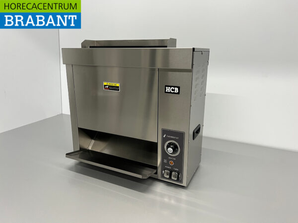 HCB Edelstahl Vertikaler Durchlauftoaster Brotröster Durchlaufofen XL 230V Horeca – Bild 2