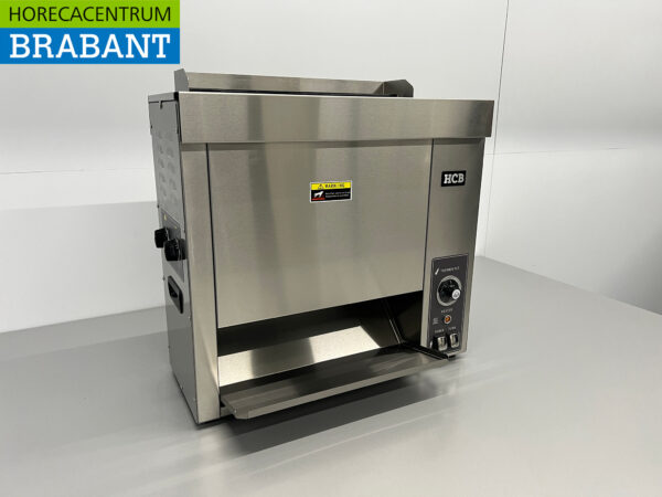 HCB Edelstahl Vertikaler Durchlauftoaster Brotröster Durchlaufofen XL 230V Horeca – Bild 3