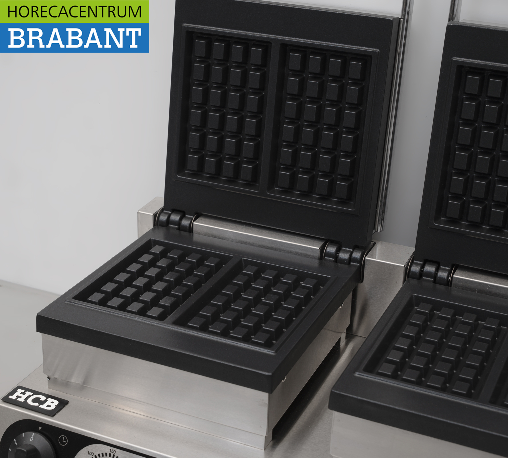 Doppeltes Waffeleisen aus Edelstahl Lüttich Waffeln 230V Catering – Bild 6