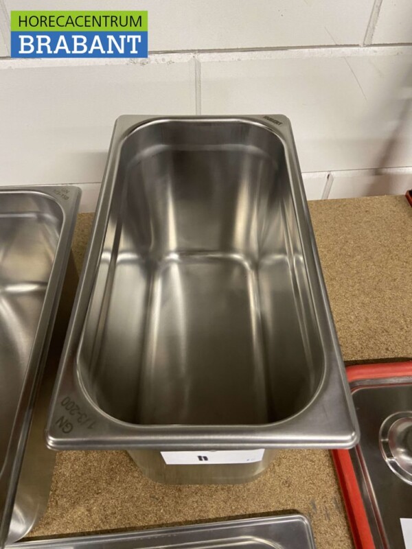 Gastronorm GN-Behälter aus Edelstahl 1/3 Tiefe 200 mm Horeca – Bild 2