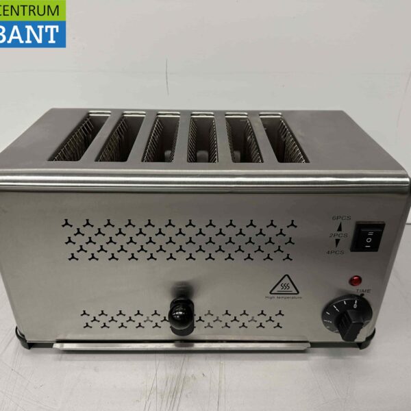 Edelstahl Toaster 6-Scheiben Toaster 230V Horeca