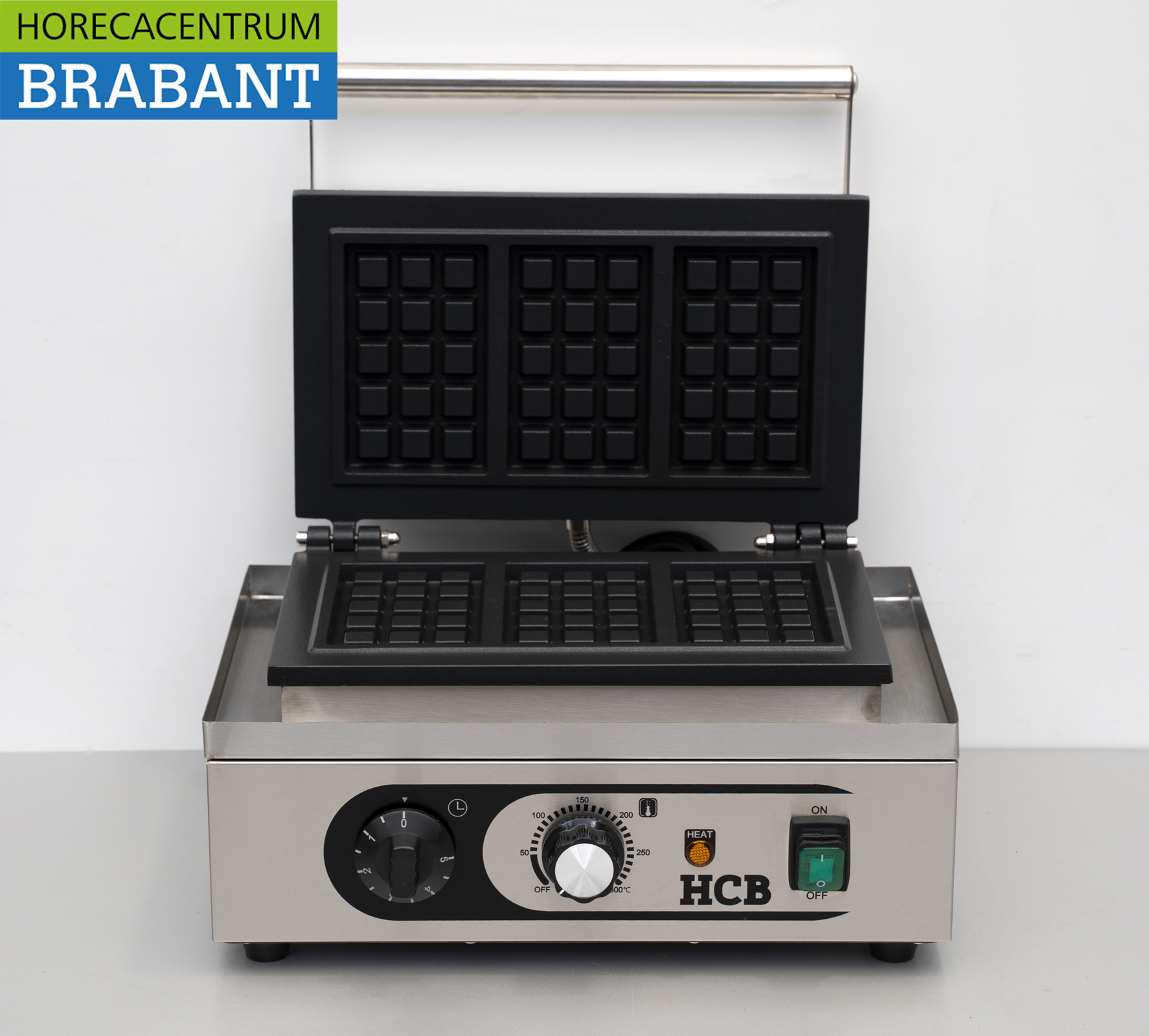 HCB Edelstahl Waffeleisen Lütticher Waffeln 230V Catering