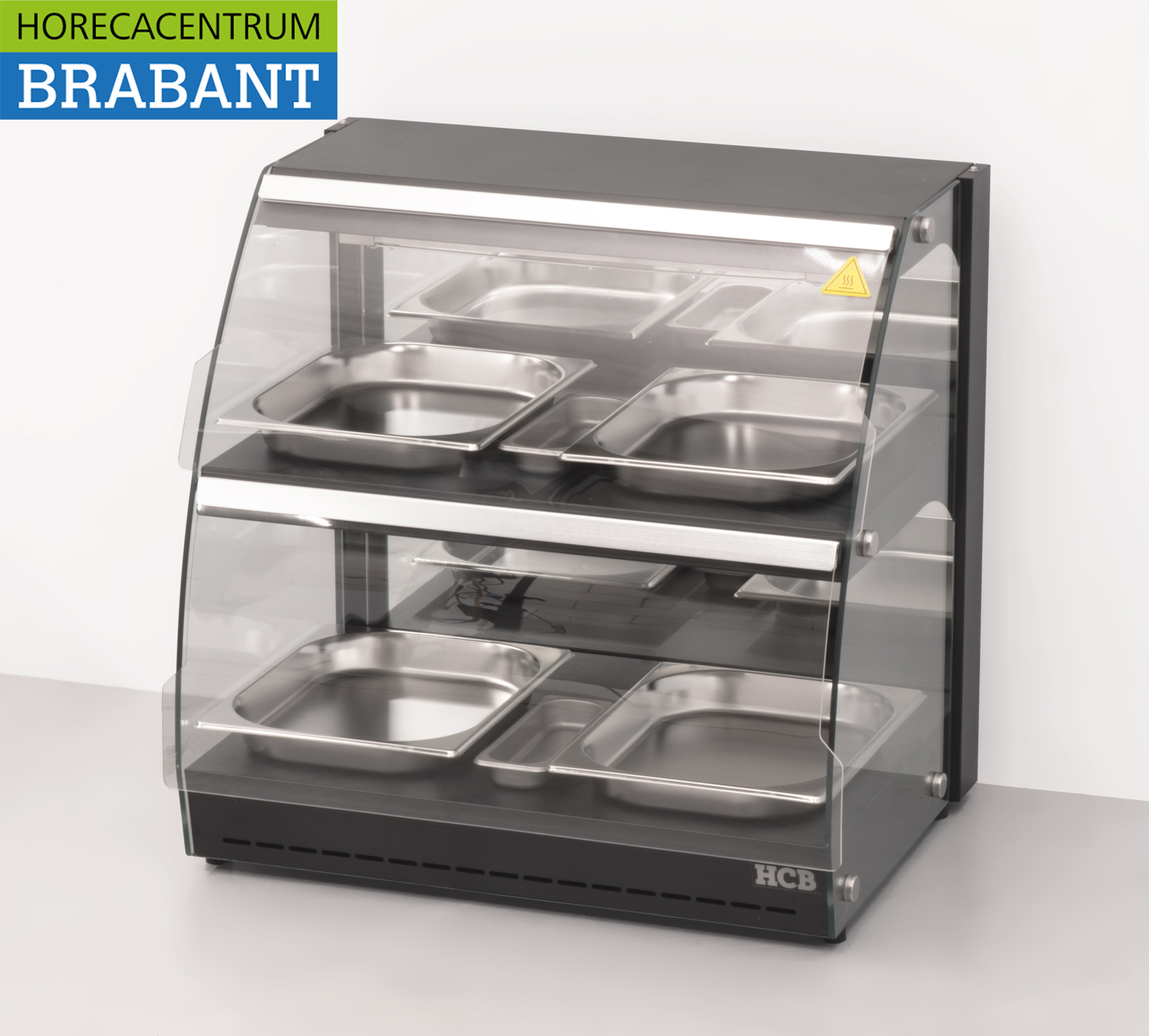 Edelstahl-Deluxe-Wärmeschrank 4 x ½ GN 63 cm 230V Horeca – Bild 2