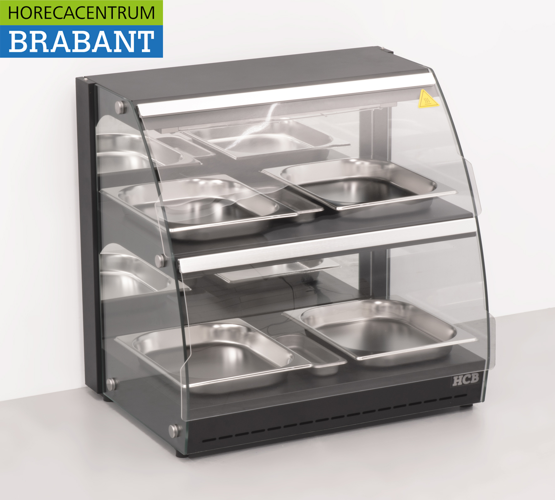 Edelstahl-Deluxe-Wärmeschrank 4 x ½ GN 63 cm 230V Horeca – Bild 3