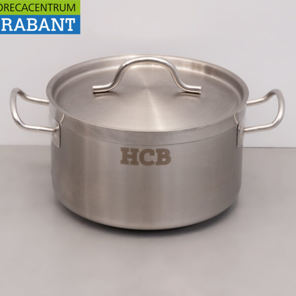 HCB Edelstahl Suppentopf Kochtopf Induktion 20 x 12 cm 4 Liter Horeca