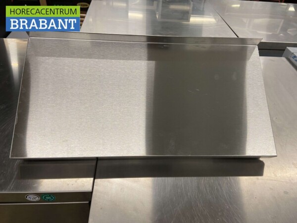 Edelstahl Wandregal mit Halterungen 60 x 30 x 25 cm Catering