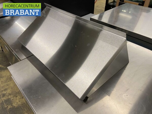 Edelstahl Wandregal mit Halterungen 60 x 30 x 25 cm Catering – Bild 3