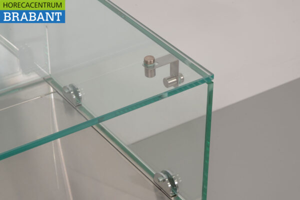 Thekenvitrine aus Edelstahl Thekenvitrine saladière 7 x 1/3 GN 160 cm Horeca – Bild 6