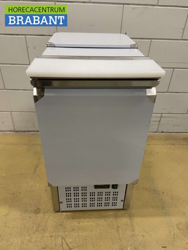 Edelstahl Saladette Gekühlte Arbeitsplatte 1 Tür 1/1 GN 43,5 cm 230V Horeca