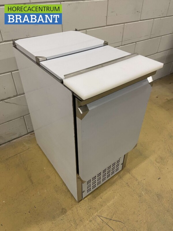 Edelstahl Saladette Gekühlte Arbeitsplatte 1 Tür 1/1 GN 43,5 cm 230V Horeca – Bild 3