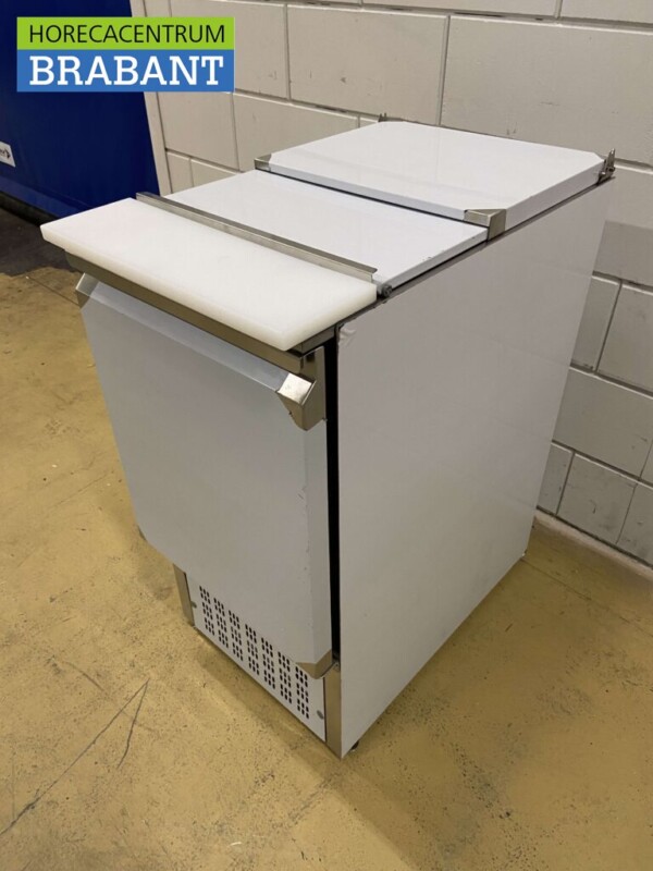 Edelstahl Saladette Gekühlte Arbeitsplatte 1 Tür 1/1 GN 43,5 cm 230V Horeca – Bild 4