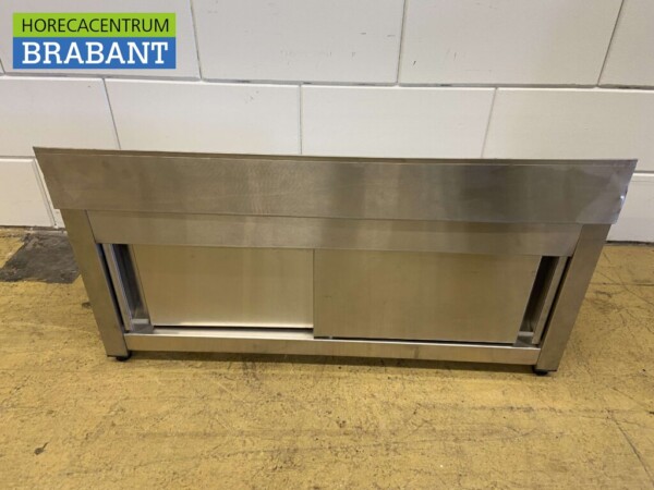 Abräumschrank aus Edelstahl für Waschkisten 85 cm Catering – Bild 4