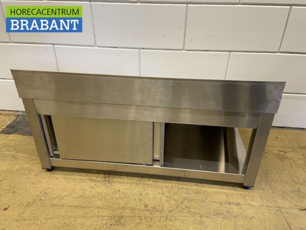Abräumschrank aus Edelstahl für Waschkisten 85 cm Catering – Bild 5