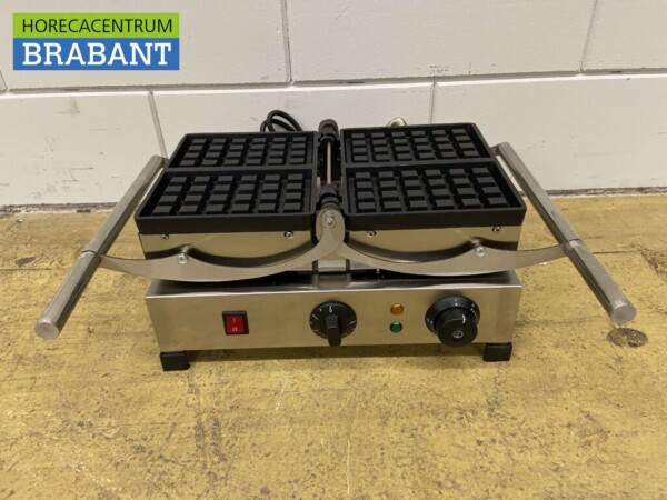 Kippbares Waffeleisen aus Edelstahl mit Zeitschaltuhr 230V Catering