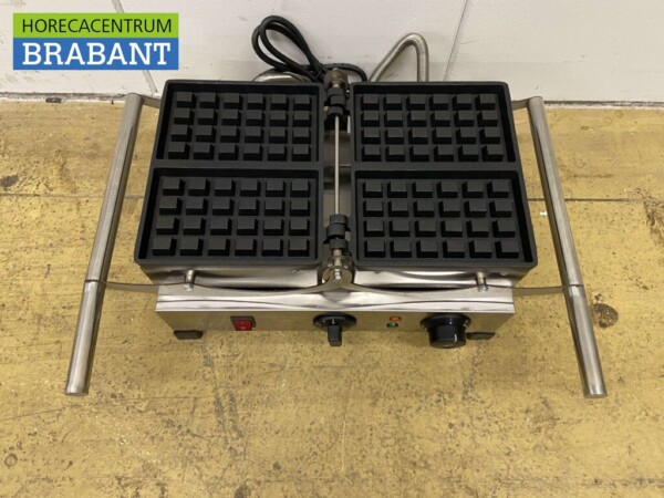 Kippbares Waffeleisen aus Edelstahl mit Zeitschaltuhr 230V Catering – Bild 2