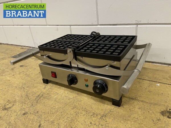 Kippbares Waffeleisen aus Edelstahl mit Zeitschaltuhr 230V Catering – Bild 3