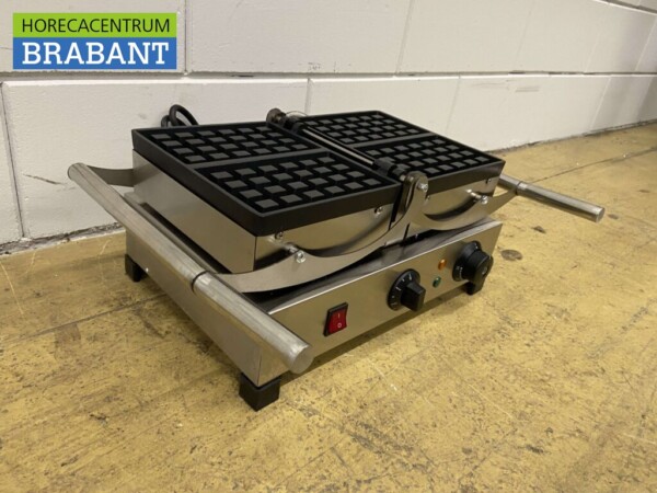 Kippbares Waffeleisen aus Edelstahl mit Zeitschaltuhr 230V Catering – Bild 4