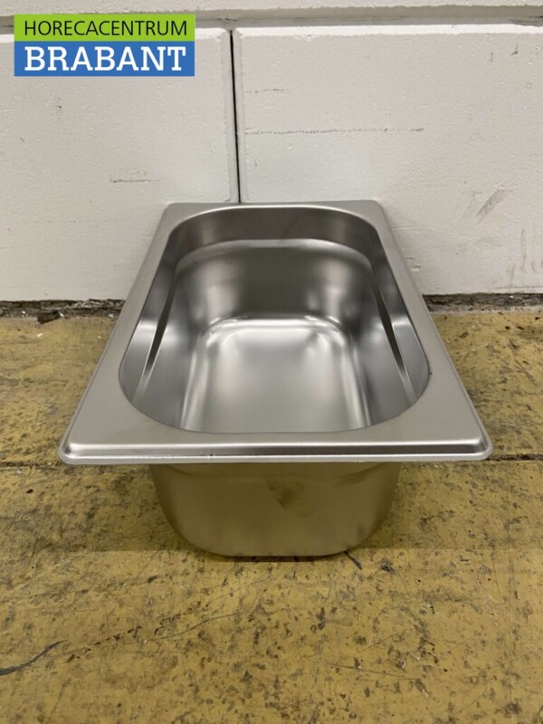 Edelstahl Gastronorm Tablett GN Tablett 1/4 Tiefe 100 mm Horeca