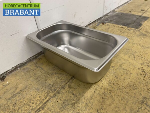 Edelstahl Gastronorm Tablett GN Tablett 1/4 Tiefe 100 mm Horeca – Bild 3