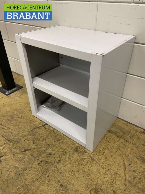 Edelstahl-Hängeschrank Offenes Modell 60 cm Catering – Bild 3