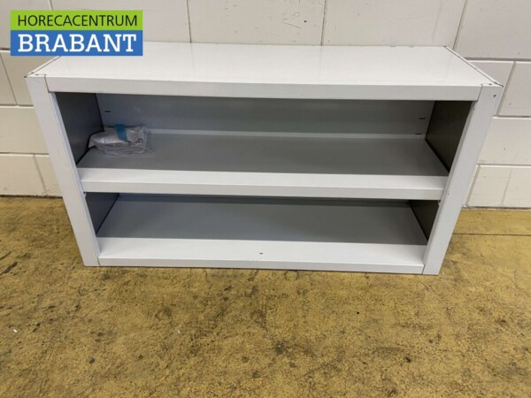 Edelstahl-Hängeschrank Offenes Modell 120 cm Catering