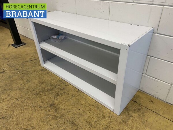 Edelstahl-Hängeschrank Offenes Modell 120 cm Catering – Bild 2