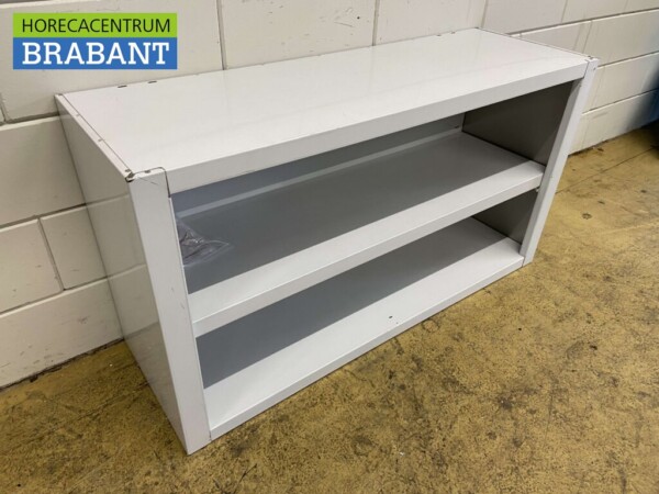 Edelstahl-Hängeschrank Offenes Modell 120 cm Catering – Bild 3