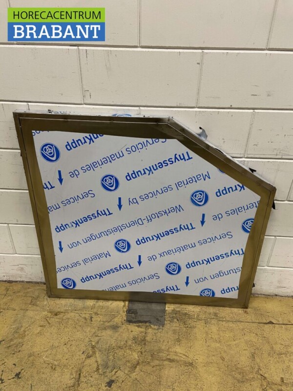 Arbeitsplatte aus Edelstahl 98,5 x 106 cm Horeca – Bild 2