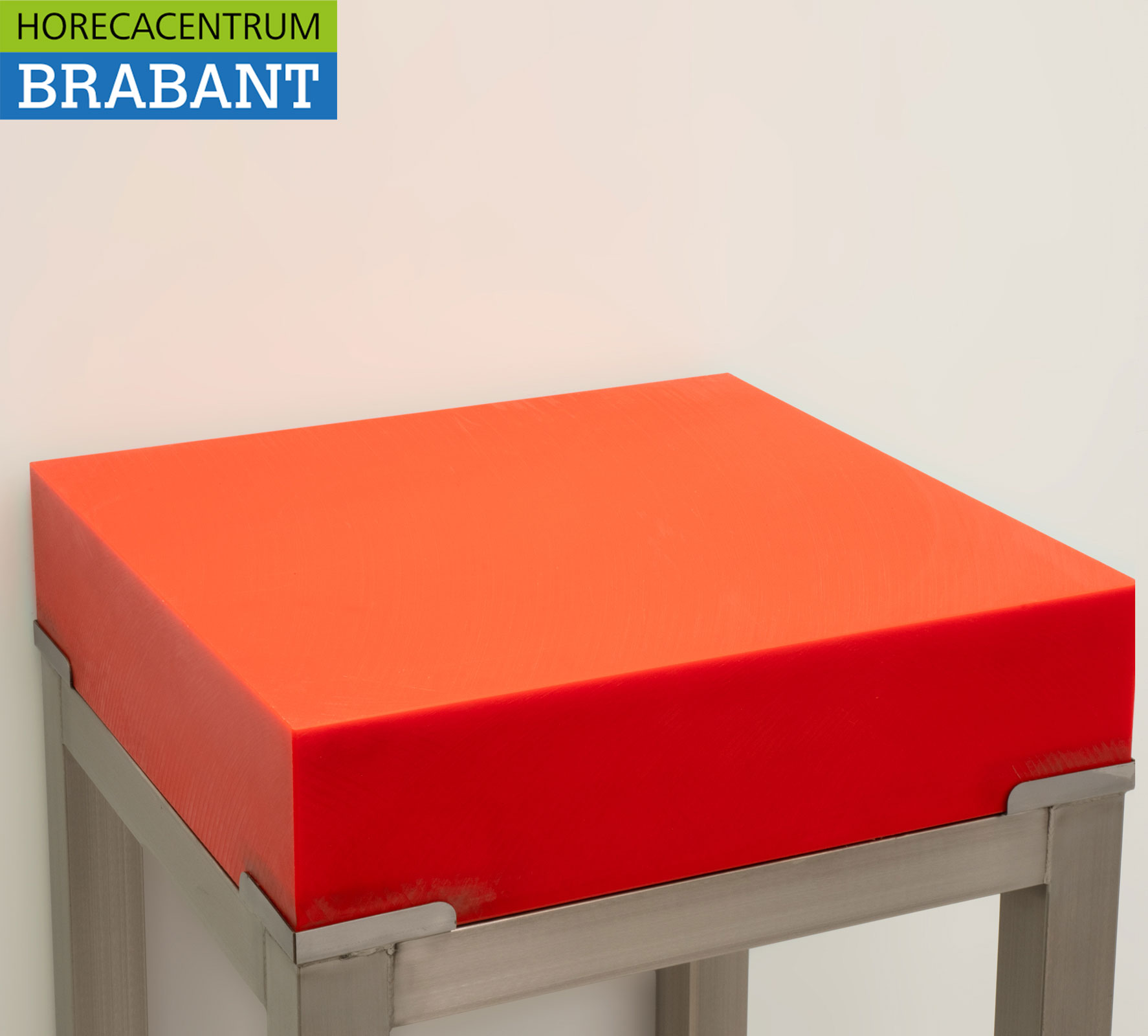 Edelstahl Polyethylen PE Hackklotz Premium-line 40 x 40 cm Catering Metzgerei – Bild 4