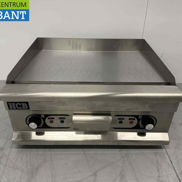 Edelstahl Grillplatte Glatte Grillplatte 60 cm 400V Horeca
