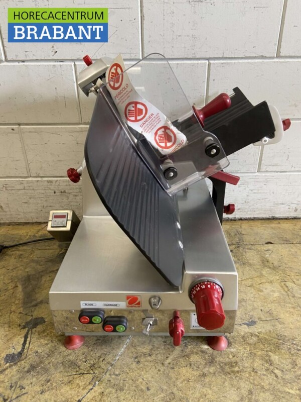 Ohaus Mathieu Automatischer Fleischschneider Aufschnittmaschine 350 mm 230V Gastronomie Metzgerei