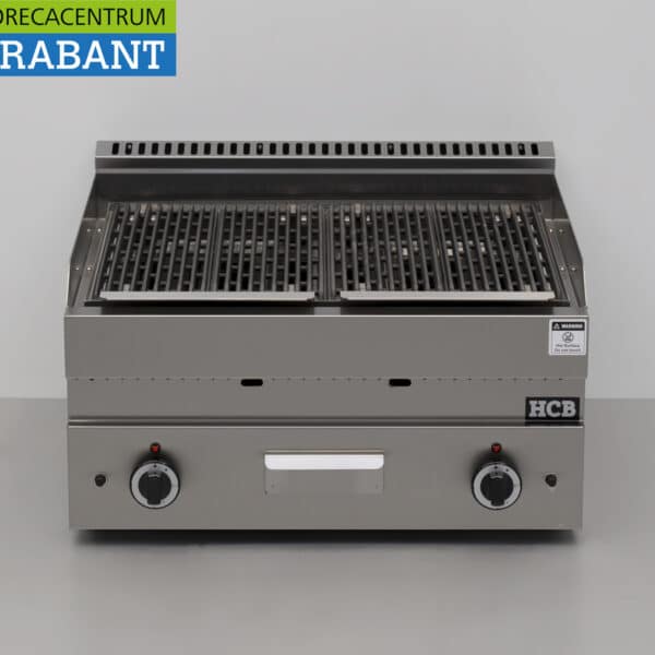 HCB Edelstahl-Lavagrill, Steingrill, Serie 650, 70 cm, Gas, Gastronomie